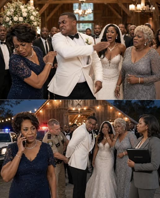 At my daughter’s wedding, my son-in-law demanded that I hand over the farm keys in front of two hundred guests. When I refused, he slapped me so hard I lost my balance…