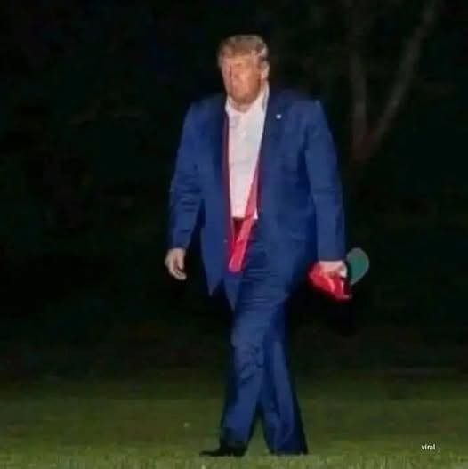 Late-Night Trump Sighting Sparks Online Speculation: What Was the Mysterious Object?