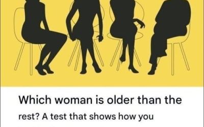 Which of these women is older than the others? A test that shows how you treat others.