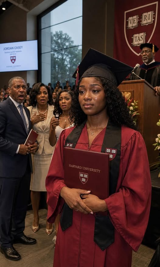 My parents told me to take the bus to my Harvard graduation because they were too busy buying my sister a brand-new Tesla, but when they finally showed up expecting to watch me quietly walk across the stage and go back to celebrating her, the dean took the mic, said my name, and my father dropped his program as the whole crowd learned what I had built while they were busy acting like I was never the child worth showing up for.