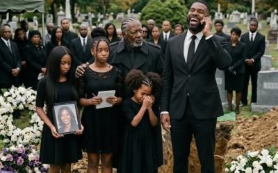 At my daughter’s funeral, my son-in-law announced he was sending my three granddaughters away so he could “start over,” never knowing the girls had hidden the notebook, recordings, and secrets that would destr0y him on his wedding day.